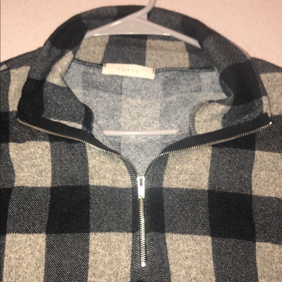 Women’s Boutique 1/4 zip sweatshirt Tunic - Picture 3 of 3